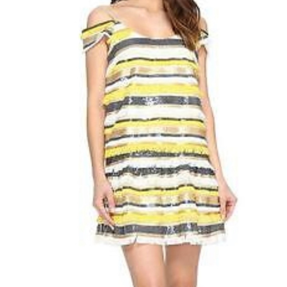 Nicole Miller Atelier-Sequined Cocktail Dress-Sz 2